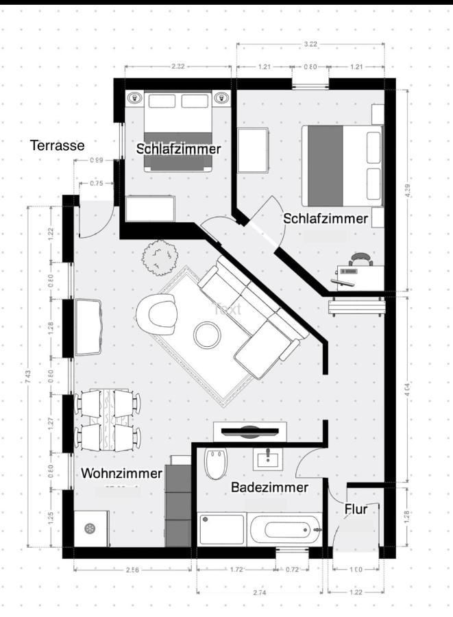 Snug Stays I 3 Zimmer Design Apartment Am See Mit Garten I Home Office I Highspeed Wifi Weßling Exteriör bild